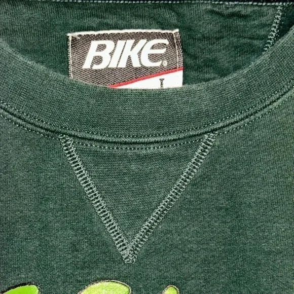 Rare Vintage BIKE brand Christmas holiday religious jesus sweater sweatshirt LG - Picture 5 of 10